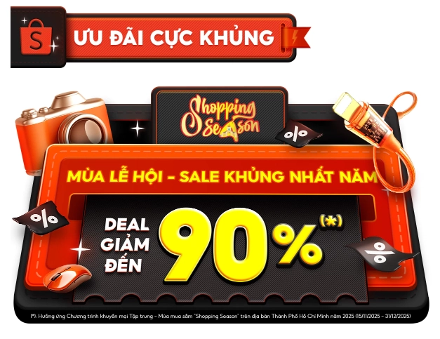 Black Friday - Lễ Hội Săn Deal Lớn Nhất Năm: Nhận Siêu Voucher độc quyền & Tận Hưởng FreeShip 0Đ Mọi Đơn ! 